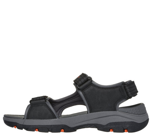 Sandale sport, barbati, SKECHERS RELAXED FIT TRESMEN GARO 204105-BLK negru, piele ecologica